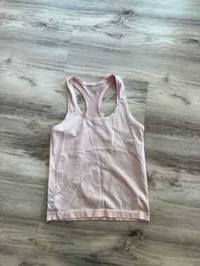 Lululemon Light Pink Ribbed Racerback Tank Top - Women